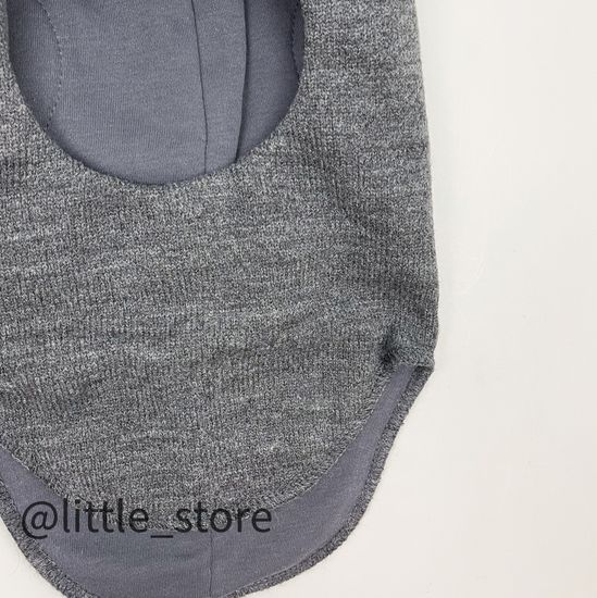 Шапка-шлем зимняя, Темно-серый