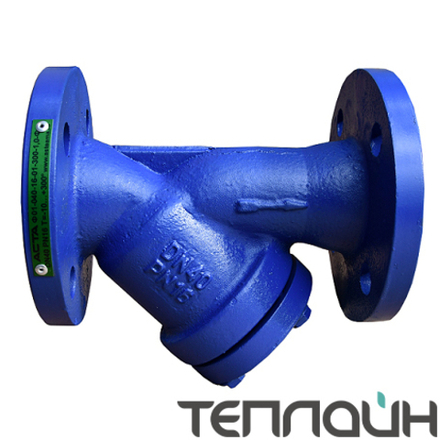 Фильтр чугунный фланцевый АСТА-Ф113-16-300-0,8-080 DN 80 PN 16 фланцевый