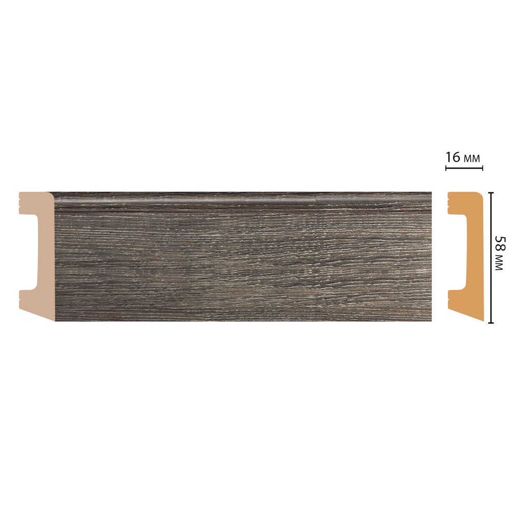Плинтус Decomaster D234 D234-86 ДМ