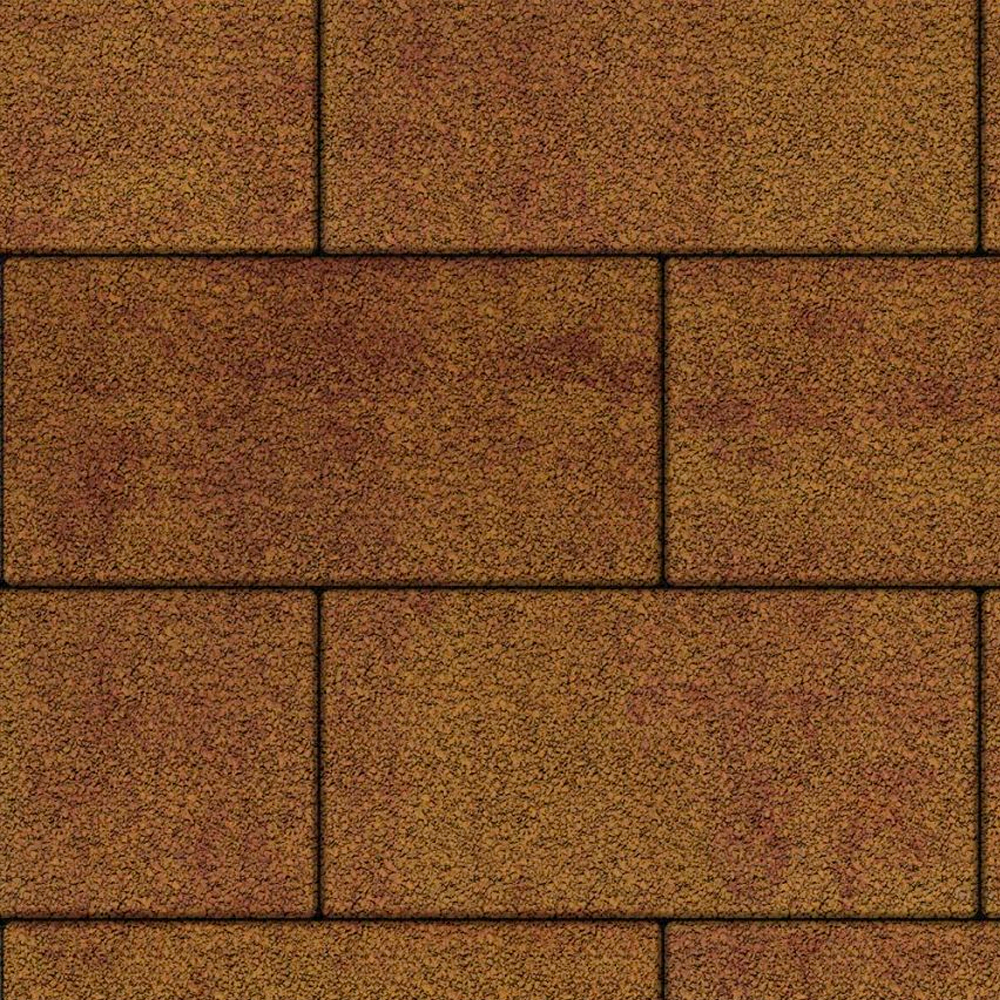 Тротуарная плитка ПРЯМОУГОЛЬНИК 600х300 мм - Листопад гранит Каир