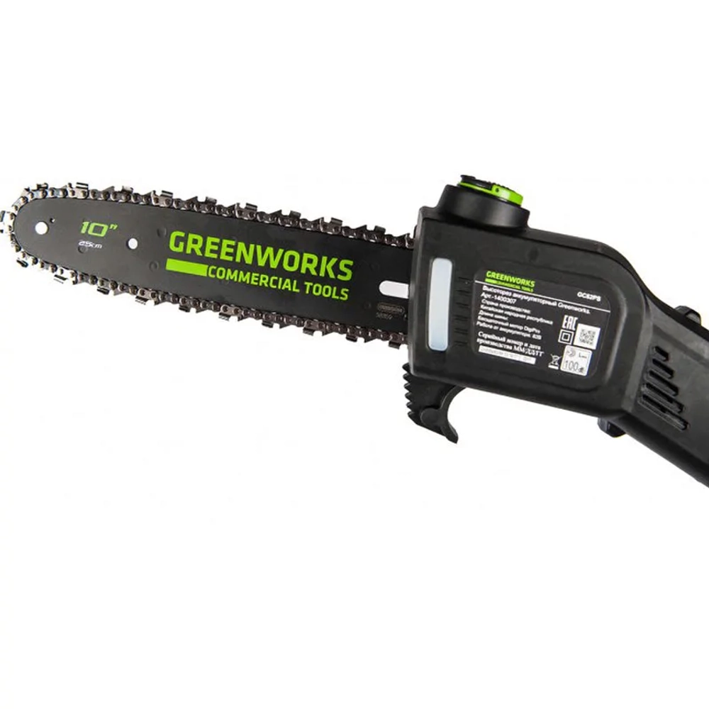 Аккумуляторный высоторез Greenworks 82V GC82PS (без АКБ и ЗУ) 1400307