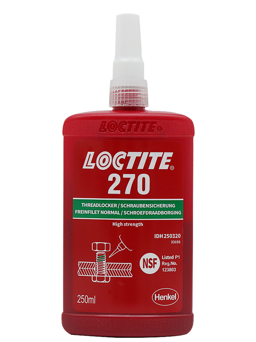 Loctite 270, фиксатор резьбы высокой прочности.