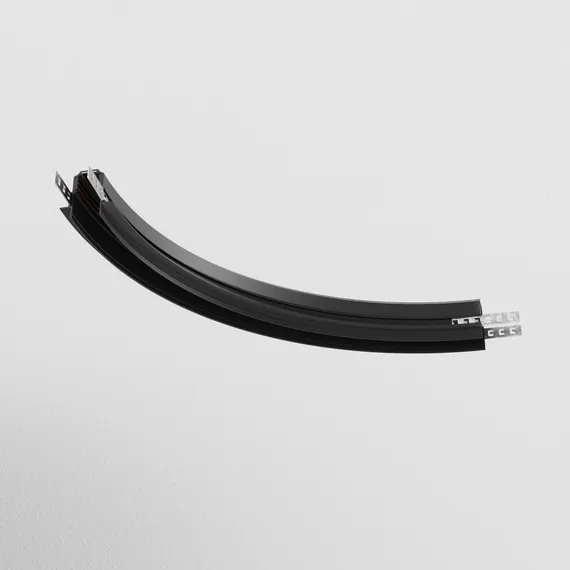 Коннектор радиусный R300 Exility встраиваемый под ГКЛ 12,5 мм, черный Technical tra044-angle.12b