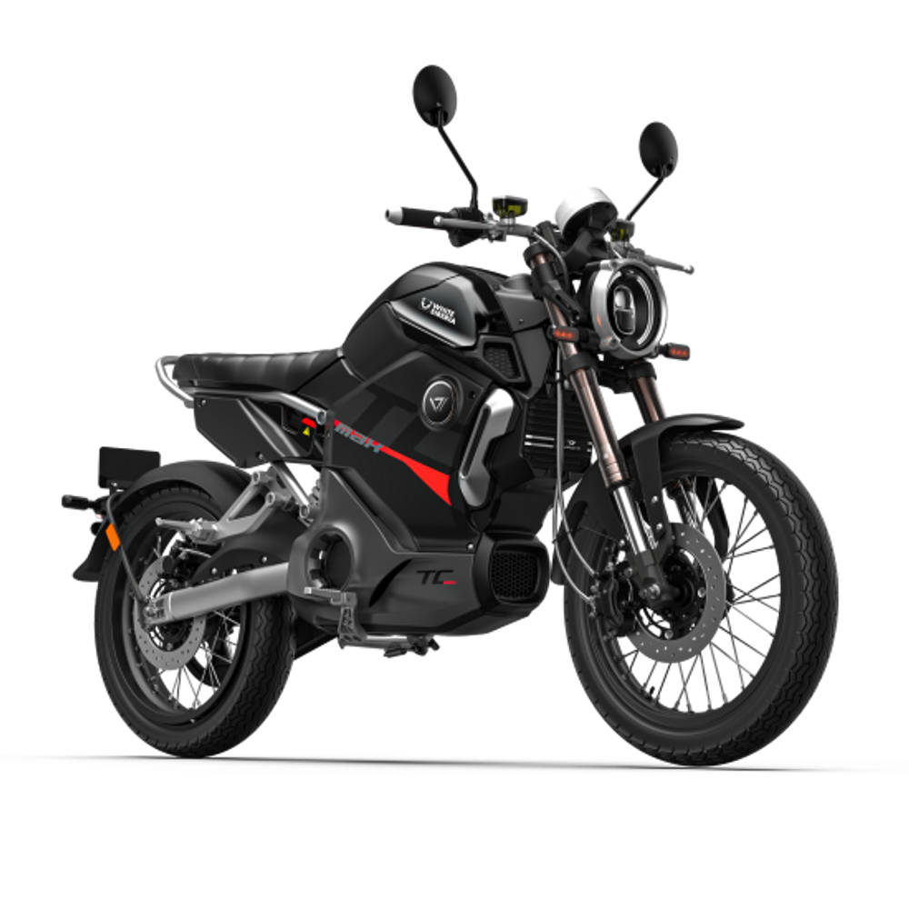 Электромотоцикл WHITE SIBERIA SUPER SOCO TC MAX 2024 Черный