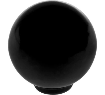 Ручка кнопка PLASTIK 008 пластикова черная 2603100