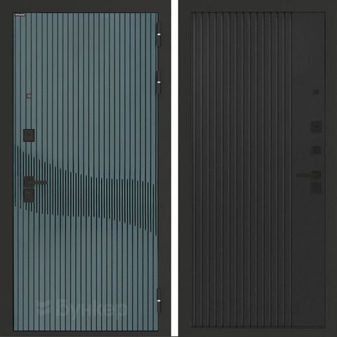 Входная металлическая дверь Бункер BN-13 Веллюто верде / Хомс Кварц черный