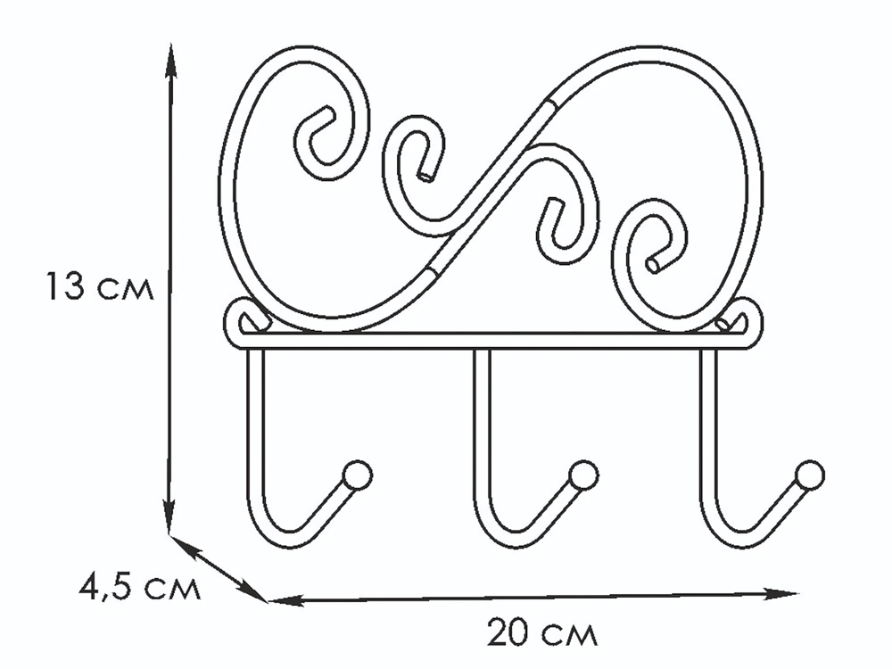 Вешалка "Кружева 3" белая