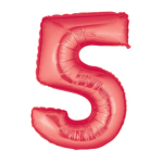 Цифра "5" (цвет на выбор) 1 шт