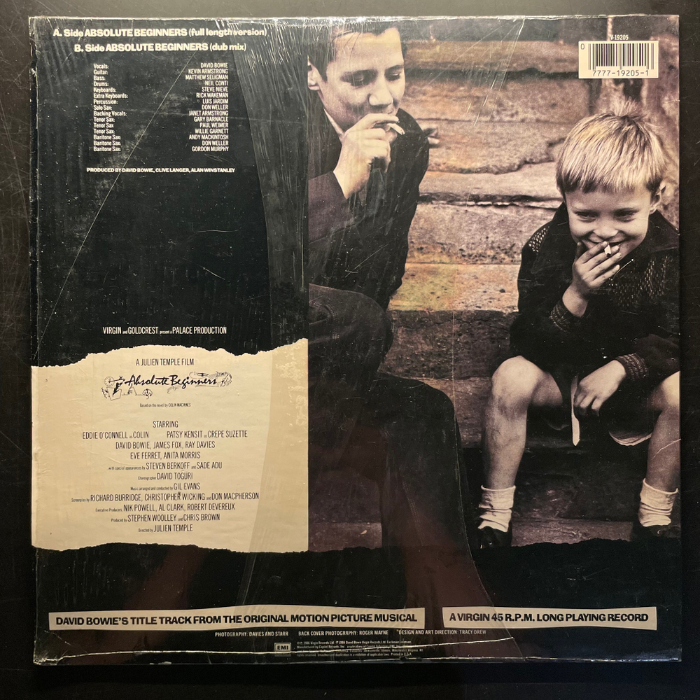 David Bowie ‎– Absolute Beginners (США 1986г.) EP