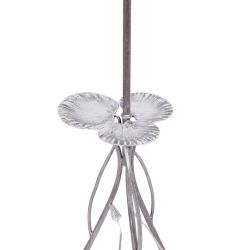 Светильник напольный торшер Нимфея с абажуром Сити-2 Черный