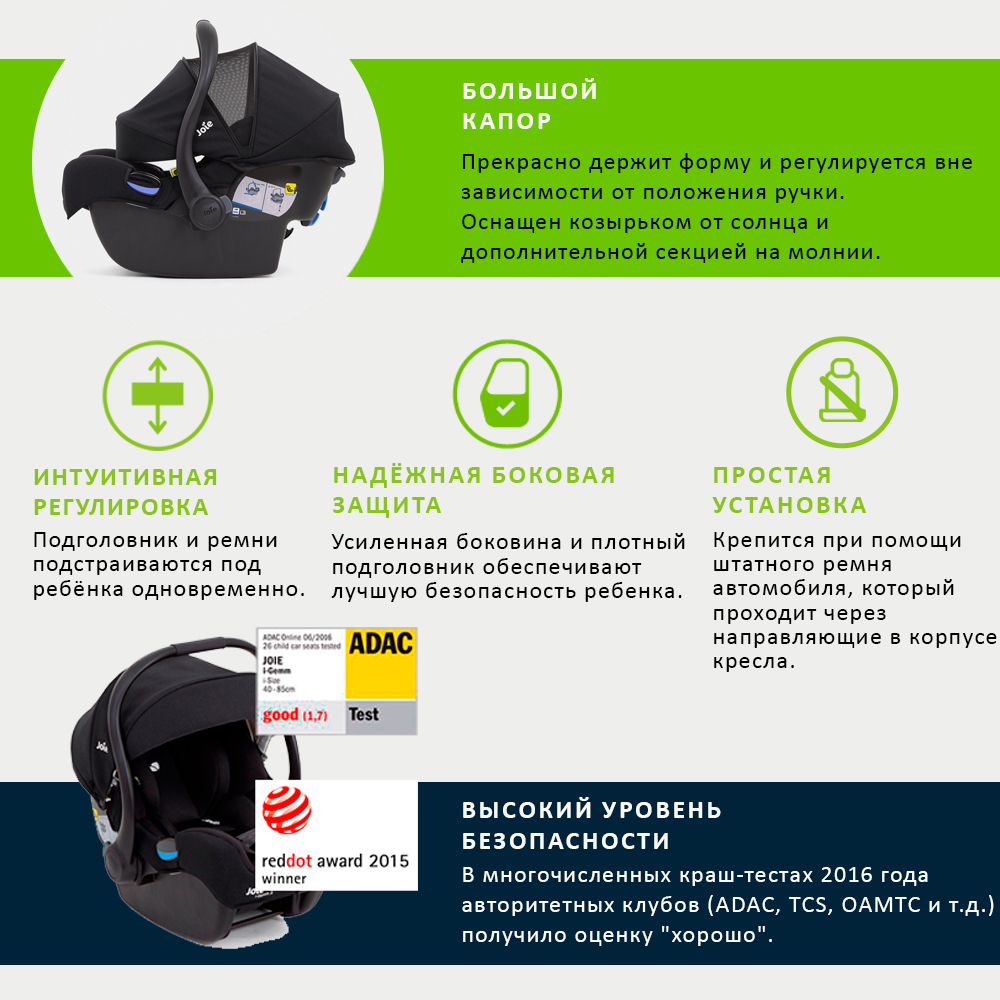 Детское автокресло Joie I-Gemm 2