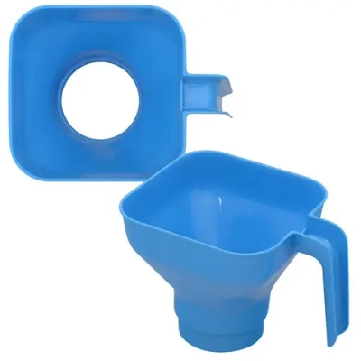 Воронка для банок Квадрат, 17,5,5х12см. 5цв. NEW