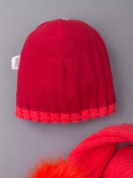 Шапка для девочки зимняя вязаная и шарф