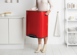 Мусорный бак Bo Pedal Bin 2x30л Brabantia Пламенно-красный