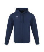 Флисовое худи на молнии ESSENTIAL Cotton Fleece FZ Hoodie, темно-синий