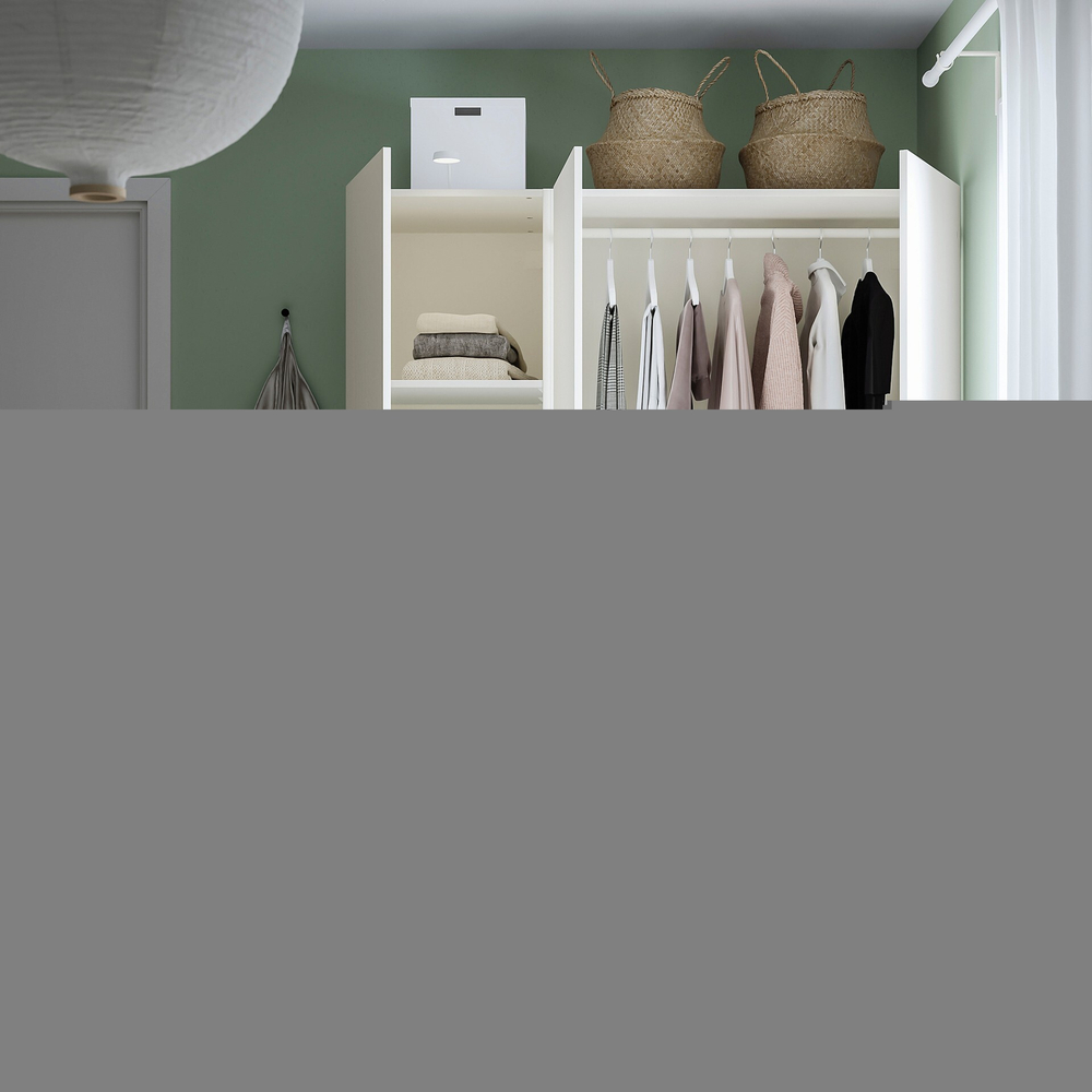 Распашной шкаф PAX FORSAND IKEA (комбинация) (белый)  170*45*220