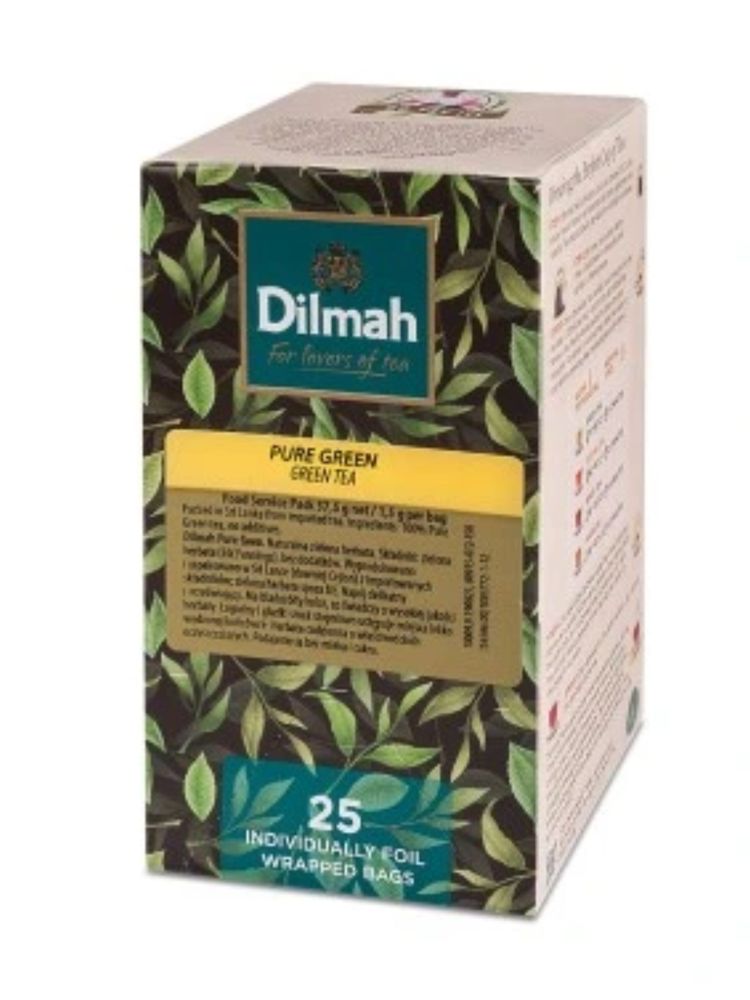 Чай зеленый Dilmah в пакетиках 25 шт x 4 уп