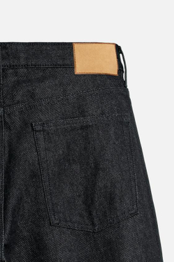 ZARA ДЖИНСЫ STRAIGHT-LEG, МОРСКОЙ СИНИЙ