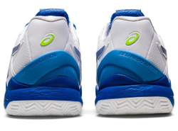 Мужские кроссовки теннисные Asics Gel-Resolution 8 Clay - white/tuna blue