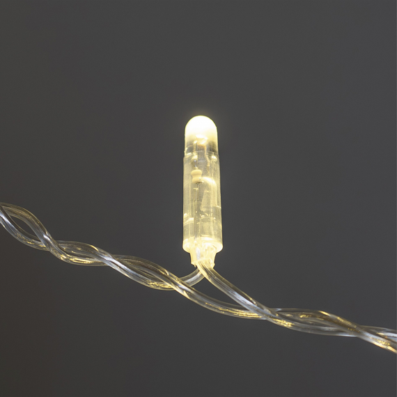 Светодиодная бахрома 3,1*0,5 м., 120 LED, шампань, статика, прозрачный провод ПВХ, LTC (PIL120CAP-10-2CH)