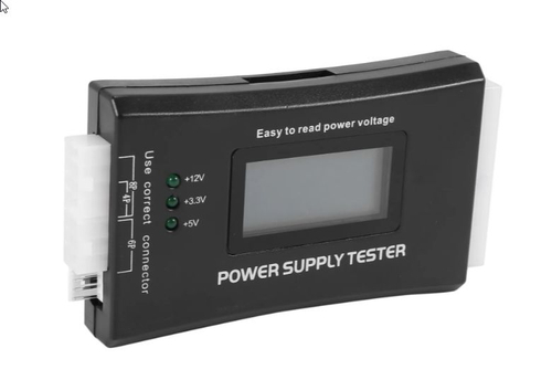 Тестер блока питания ЖК-дисплея 20+4 Pin для ATX, ITX, BTX, PCI-E, SATA, HDD