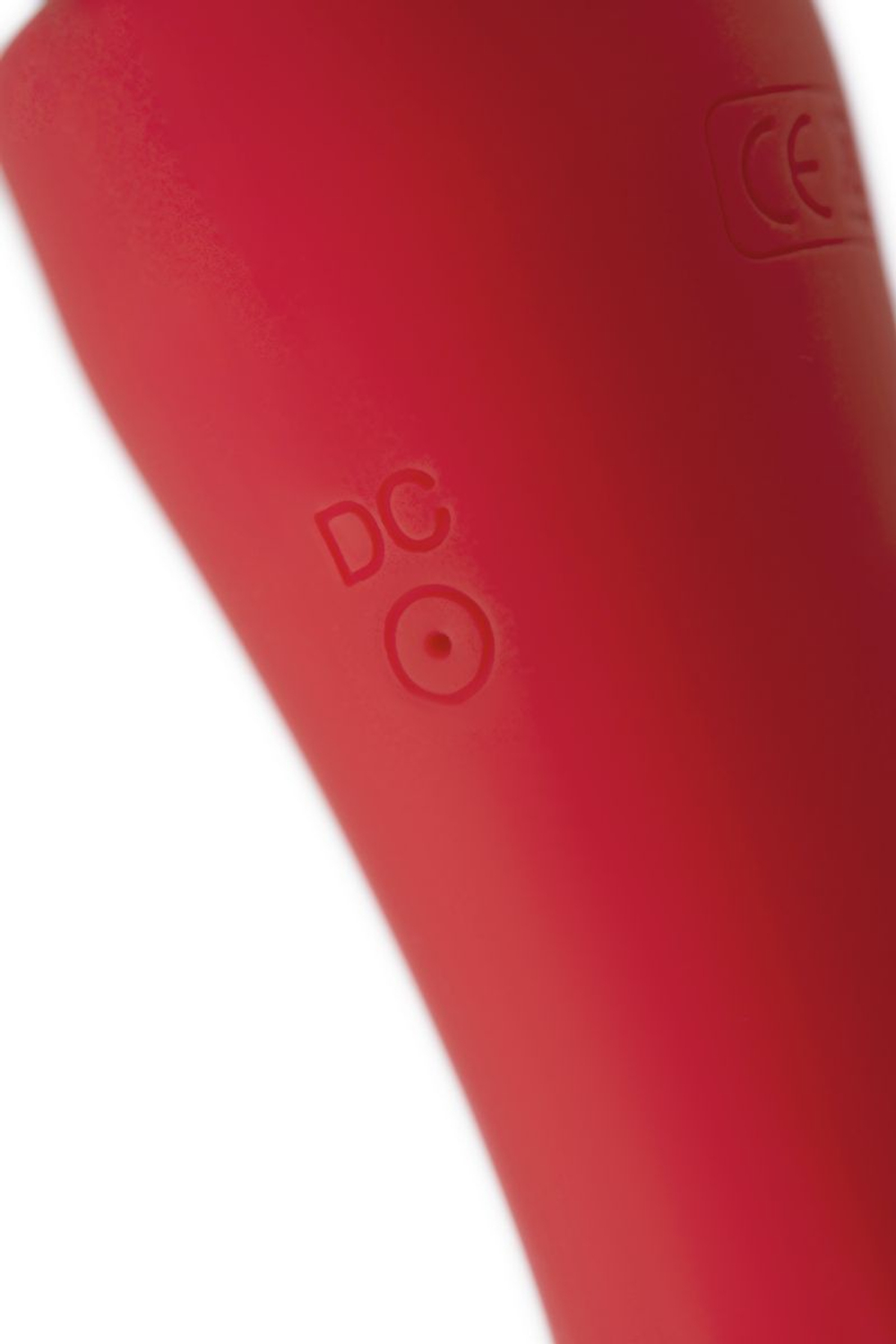 Красно-черный двусторонний вибромассажер Black&Red - 21 см. (Цвет: красный с черным)