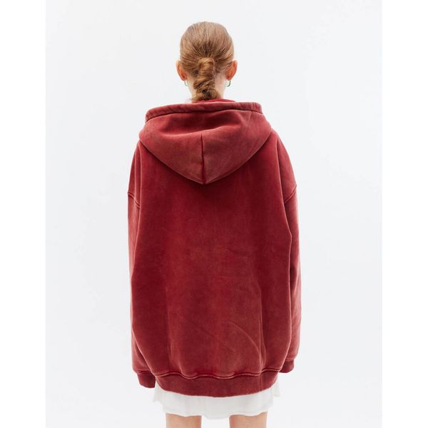 Худи вареный Zip Борщ ретро-красный - фото 8