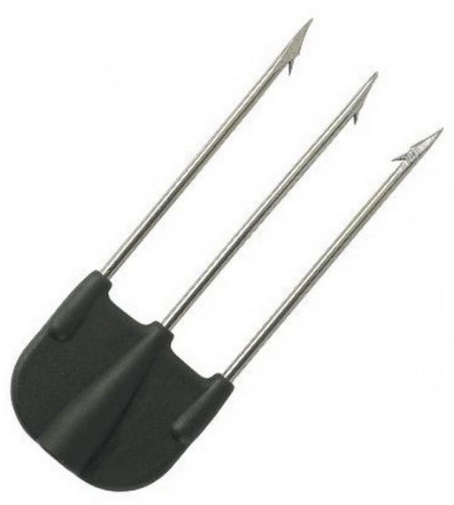 Наконечник трезубец Sigalsub Mustad 19/b нержавейка в черном нейлоне