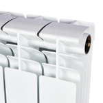 Радиатор биметаллический STOUT TITAN 200 - 8 секций (подключение боковое, цвет белый)