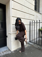 Брюки KHAYAL, горький шоколад