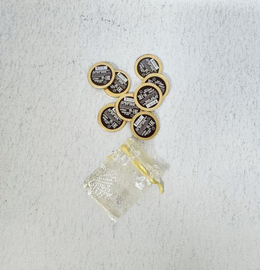 Мешок для подарков бирюза 20 шт