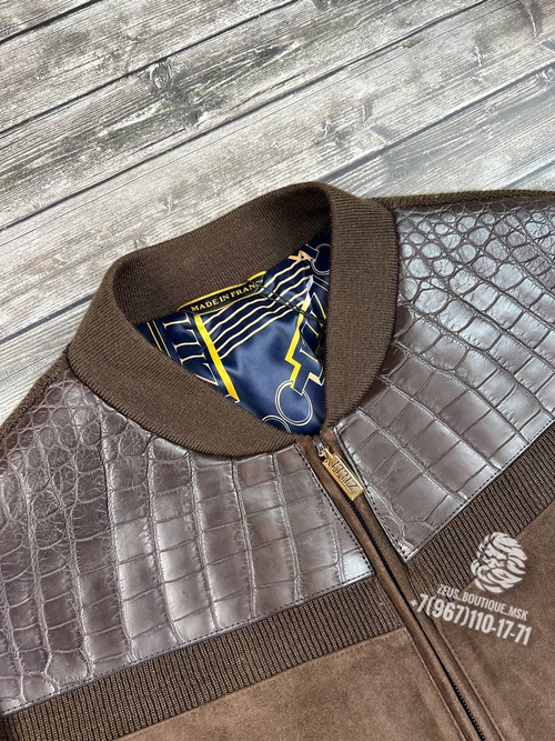 Кожаный бомбер Zilli