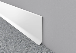 Алюминиевый плинтус ПЛ-60 белый муар 3000 мм
