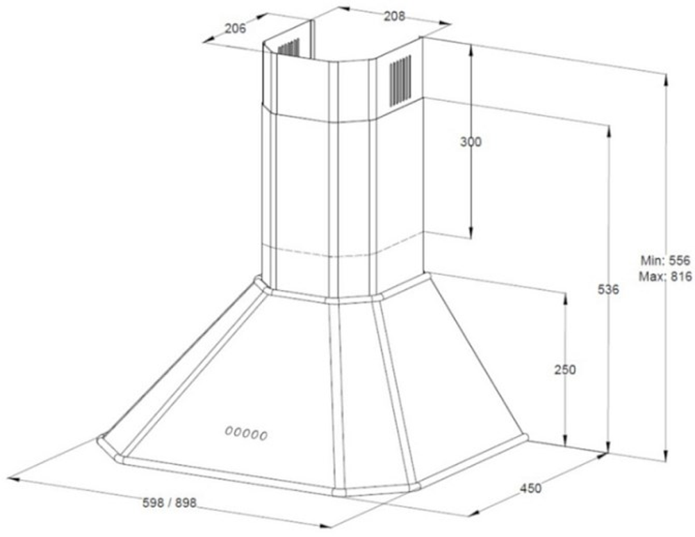 Вытяжка Korting KHC 6839 RB