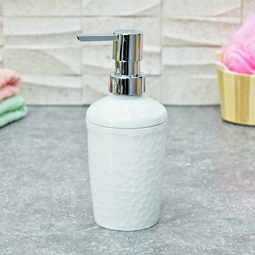 Диспенсер для мыла "Tule" 350мл (светло-серый)