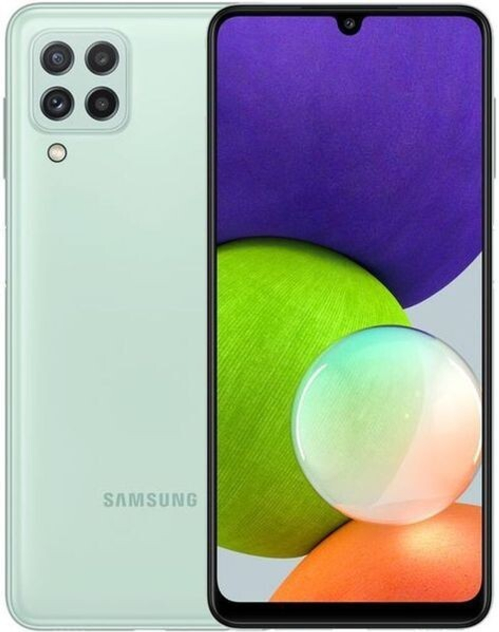 Смартфон Samsung Galaxy A22 4/128Gb Mint (SM-A225FLGGSER) (4G LTE)