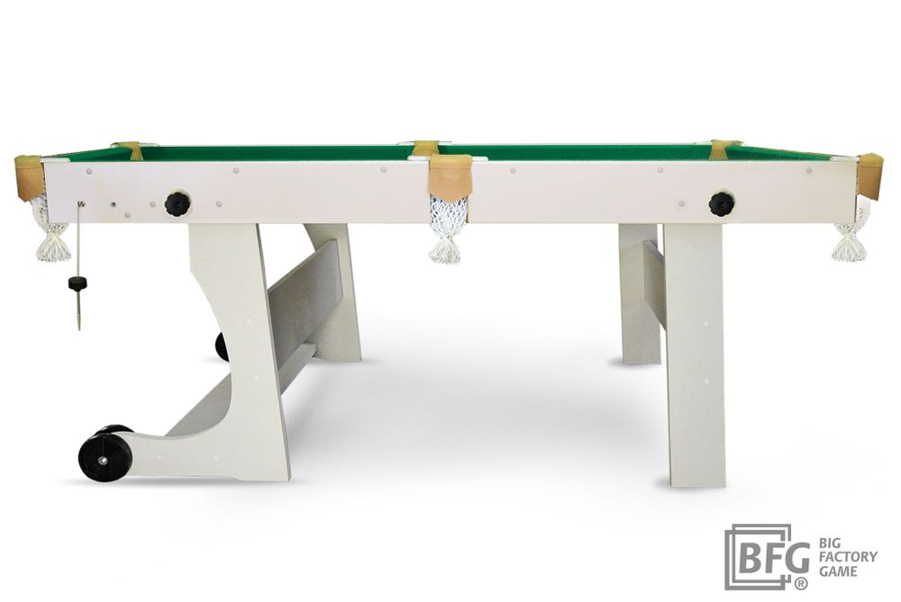 Бильярд BFG Compact Light 5 (Серый) (Пул, серый (ЛДСП), ЛДСП_16, Сукно Euro Pro 50 ш1.98м Yellow green, Х/б сетка)