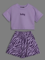 Летний костюм зебра для девочки