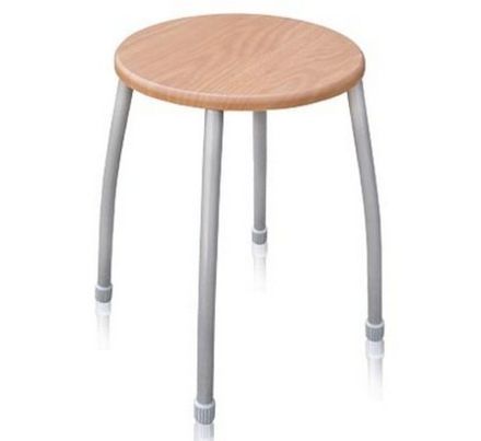 Табурет "Комфорт 1" ТКМ1 на 4-х опорах разборный (светлый дуб), МДФ, Ника, г. Ижевск