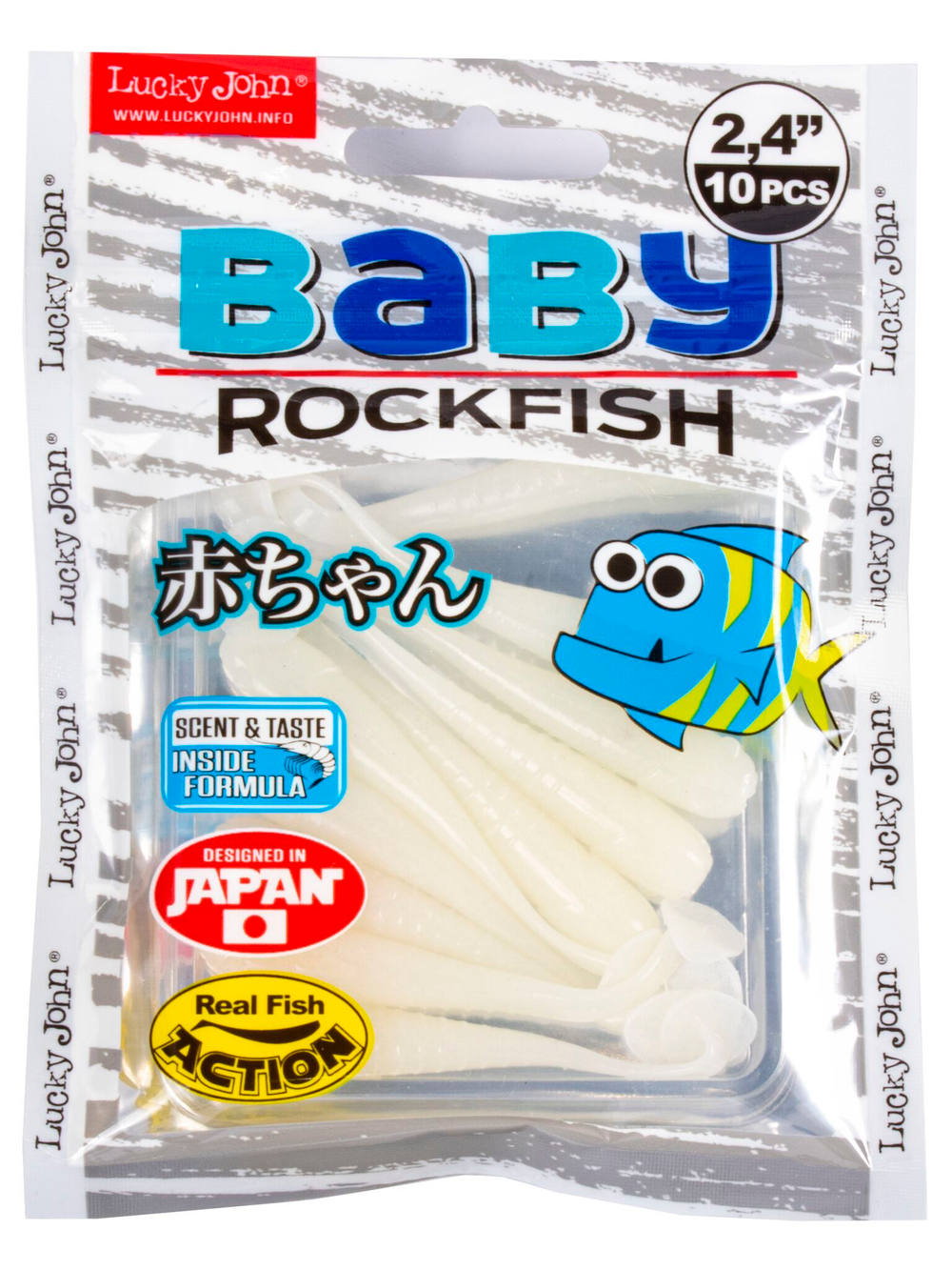 Виброхвосты съедобные искусственные LJ Pro Series BABY ROCKFISH 2,4in (06.10)/033 10шт.