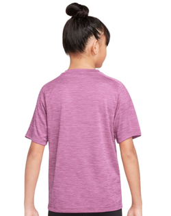 Детская теннисная футболка Nike Boys Multi Dri-FIT Short-Sleeve - light magenta/pure/white