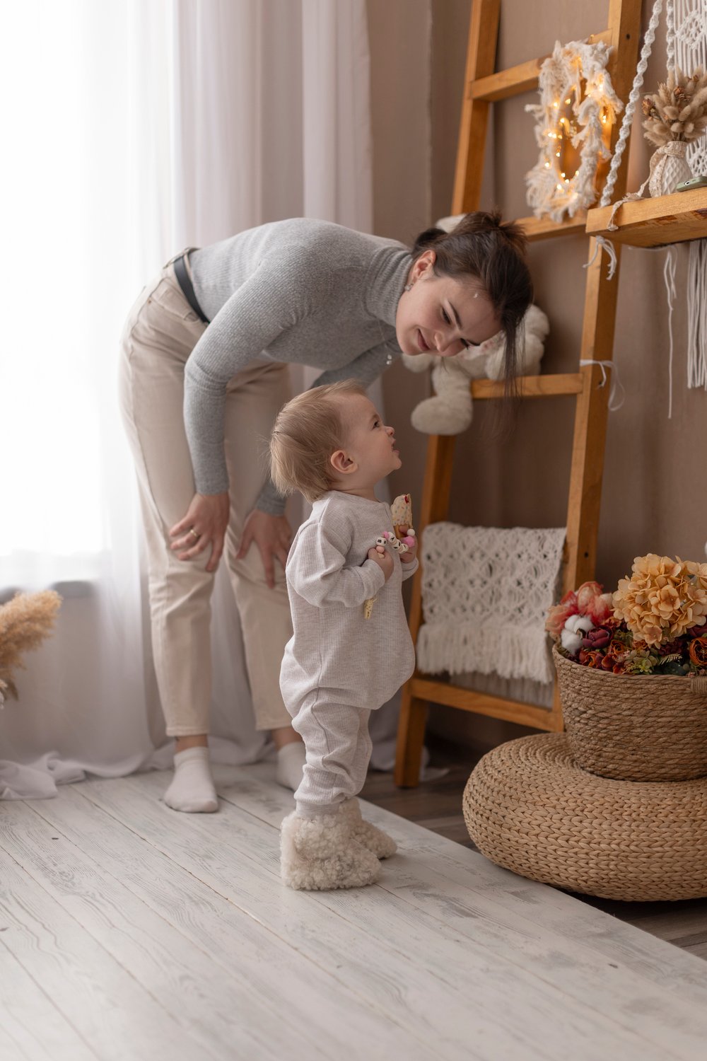 Детские пинетки из натуральной овчины