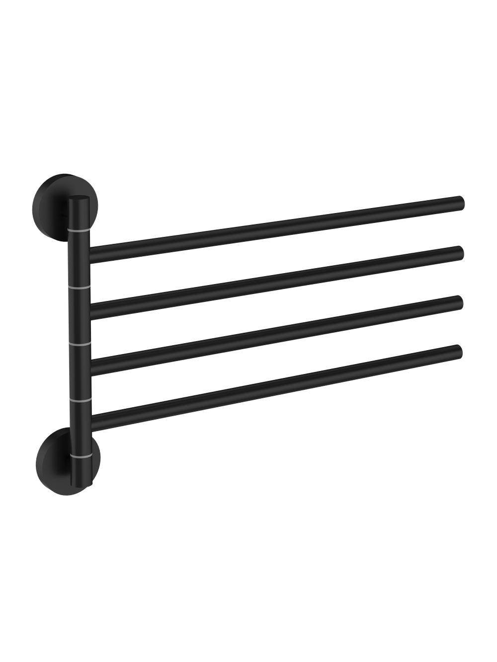 Держатель для полотенец STWORKI Киркенес S45361BK матовый черный