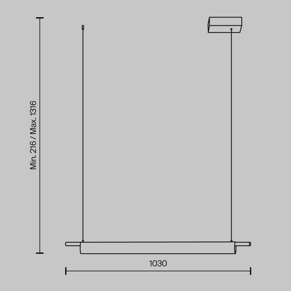 Подвесной светодиодный светильник Maytoni Loom MOD258PL-L20BS3K