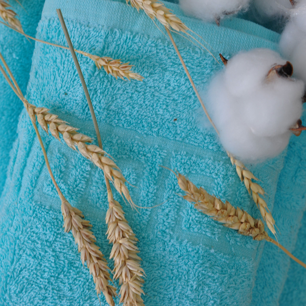 Полотенце махровое 40х70 хлопок 100%, голубое