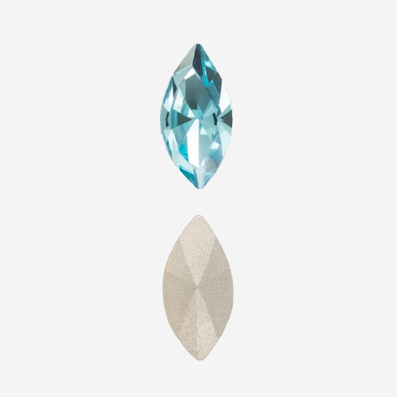 Кристалл Маркиз (Marquise Fancy Stone), оттенок "Индиголит"/"Indicolite", 10*5мм