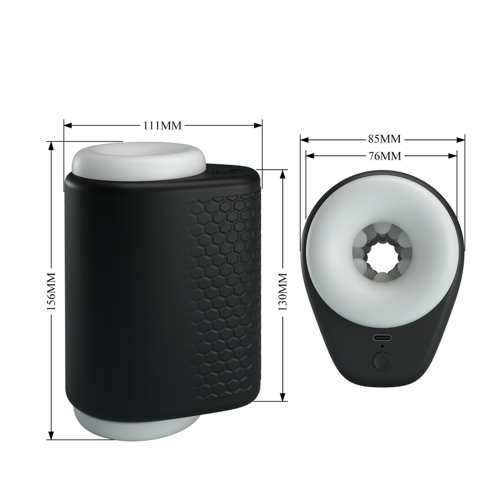 Черный автоматический вибромастурбатор Dj Girl