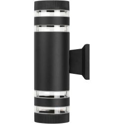 Светильник уличный настенный ЭРА «Адрия» GBW-102-BL-0300 230В 2хЕ27 max 30Вт IP54 300х150x90 вверх/вниз черный | Садово-парковые светильники