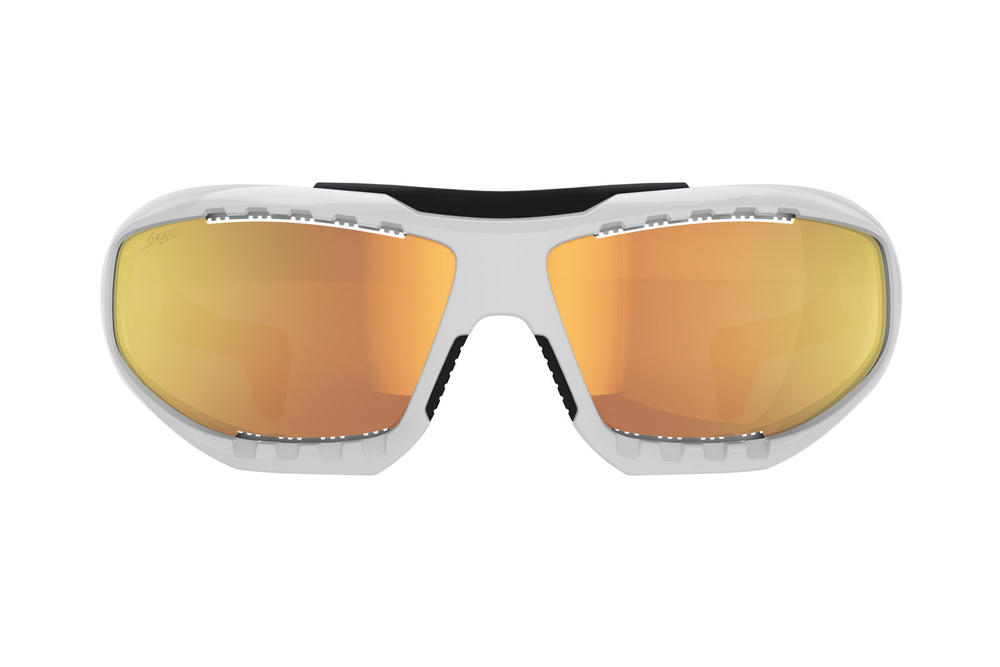 Спортивные очки LiP Surge / Gloss White - Black / PC Photochromic / ecLiPse™ Series ML Red Brown