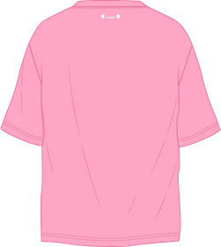 Футболка киберкотик минималист розовая